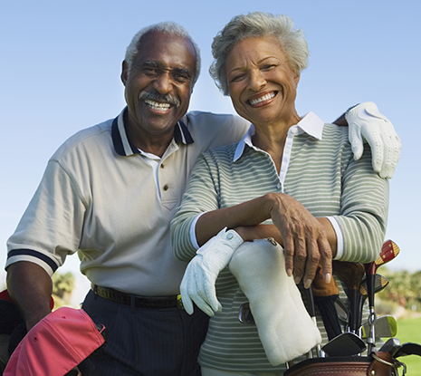 Couple On a Gold Course